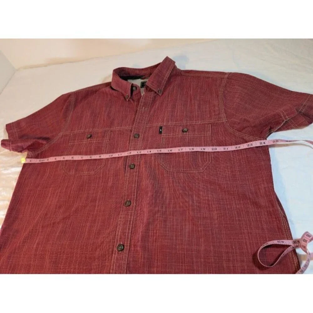 G. H. BASS & CO Red Button Front Shirt, Men's Size XL O20